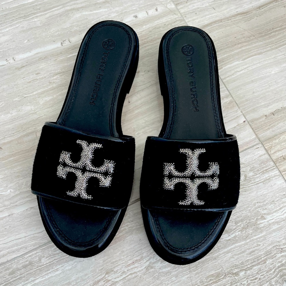 Tory Burch black slides